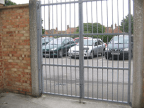 Locked Gate on Fire escape Route